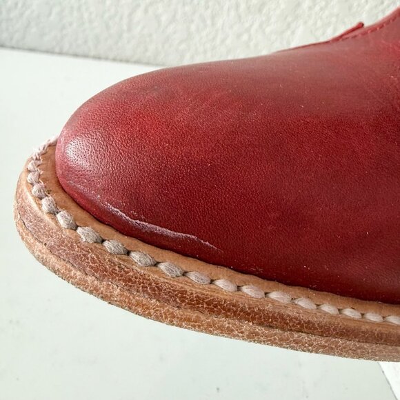 Lane CHELSEA Womens Cowboy Booties Western Red Short Ankle Boots Womens Size 8.5 - Picture 10 of 15